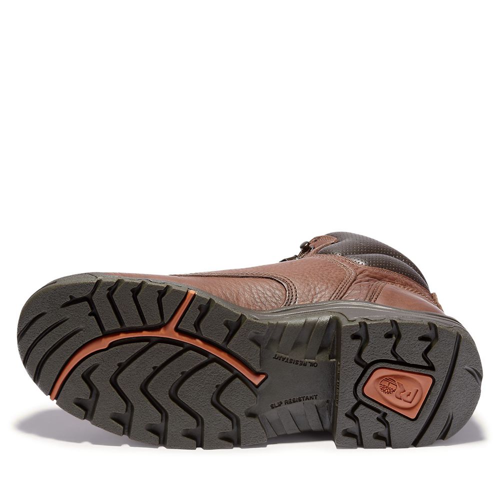 Botas de Trabajo Timberland Hombre Pro® Titan® 6\" Soft Toe Marrones/Negras - Chile QYT-759168